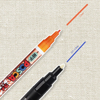 1 бр. UNI POSCA Маркери PC-3M POP Poster Advertisement Paint Pen Office Student Painting Аниме Ръчно рисувани канцеларски материали 31 цвята