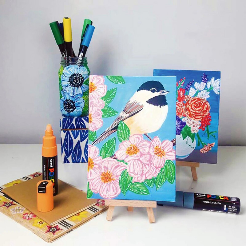 1 tk UNI POSCA markerid PC-3M POP plakat Reklaam Värvipliiats Kontor õpilasmaaling Anime käsitsi maalitud kirjatarbed 31 värvi