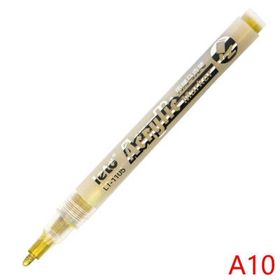 Akrila krāsas pildspalvas Ūdensizturīgas pastāvīgās marķieru pildspalvas Akrila pildspalvas DIY akmens akmens keramikas stikla krūzes koka