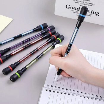 1 бр. Creative Spinning Pen Anti-anxiety Spinner Toy for Adult Kids Rhtating Gel Pens Студентски пособия за писане Училищни канцеларски материали