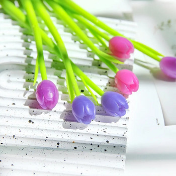 3 τμχ Στυλό με τζελ τουλίπα που αλλάζουν χρώμα Cute Discoloor Floral μαύρο μελάνι ουδέτερα στυλό Κορεατικά είδη γραφικής ύλης Δώρα γιορτών Αναλώσιμα γραφείου