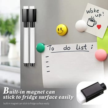 100 τεμάχια Dry Ease Markers Whiteboard Μαύροι δείκτες Dry Ease με λαστιχένιο καπάκι Fine Tip Dry Ease Markers