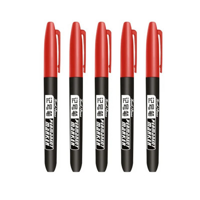 10/5 tk mustad püsivad markerid kunstniku esiletõstjatele Veekindel kilekotil Metallpaber must kaart Laps Õpilane Kirjuta