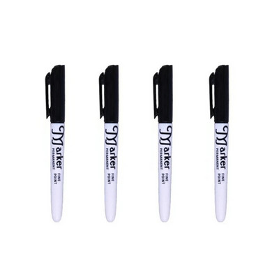 4 gab./komplektā Pastāvīgais marķieris Neizdzēšami ūdensnecaurlaidīgi eļļaini pildspalvas Ūdensnecaurlaidīgi marķieri Pildspalvu biroja skolas kancelejas preces