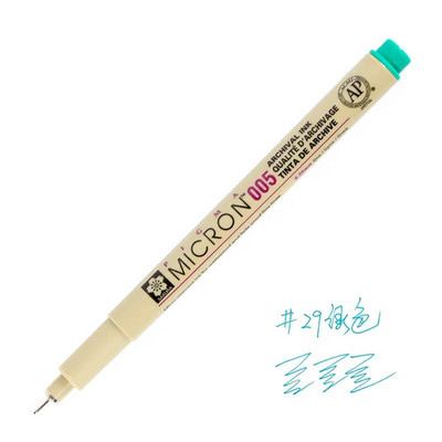 SAKURA 1vnt Micron Pen Multicolor 0,25mm 0,45mm Marker Pen Akvarelės žymekliai Įdėklai Drawing Dessin Sketch Rotulador 0105