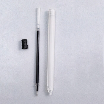 10 бр./компл. черна гел химикалка за студентски изпит Office Signature Прозрачна химикалка Сладки стационарни консумативи Неутрална писалка 0,5 mm