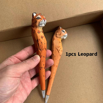 Koka grebuma dzīvnieku pildspalva ar rokām darināta koka mākslas melnā krāsa gēla tintes pildspalvas rakstīšanai parakstu dekorēšanai biroja skola A6029