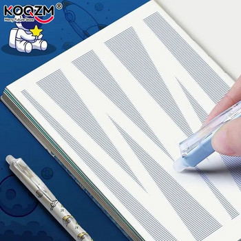 1 τεμ Cute Anime Cartoon Astronaut Erasable Gel Pen Set with Ink Refill 0,5mm Μαύρο μπλε Kawaii Παιδικά Χαρτικά Σχολικά Προμήθειες