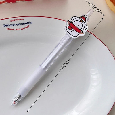 Set de stilouri cu gel șters cu astronaut de desene animate drăguț, cu reumplere de cerneală, 0,5 mm, negru, albastru, papetărie Kawaii, rechizite școlare pentru copii