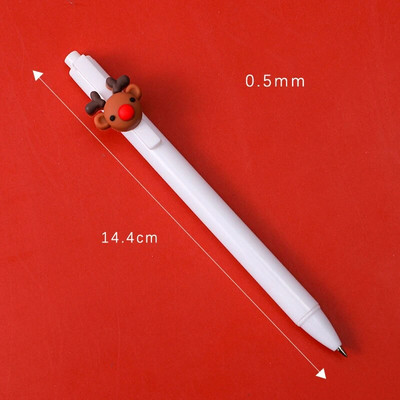 Set de stilouri cu gel șters cu astronaut de desene animate drăguț, cu reumplere de cerneală, 0,5 mm, negru, albastru, papetărie Kawaii, rechizite școlare pentru copii