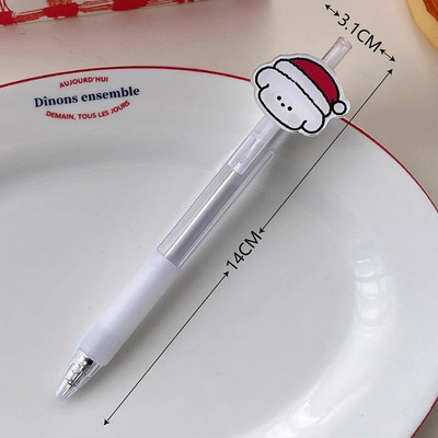 Set de stilouri cu gel șters cu astronaut de desene animate drăguț, cu reumplere de cerneală, 0,5 mm, negru, albastru, papetărie Kawaii, rechizite școlare pentru copii