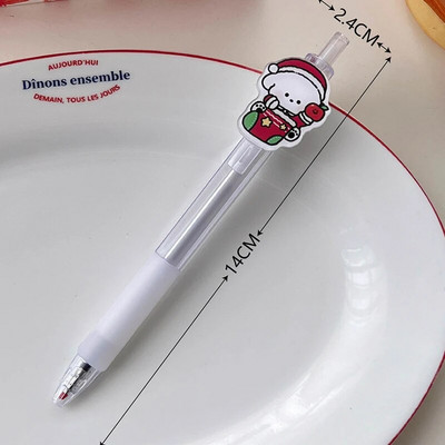 Set de stilouri cu gel șters cu astronaut de desene animate drăguț, cu reumplere de cerneală, 0,5 mm, negru, albastru, papetărie Kawaii, rechizite școlare pentru copii