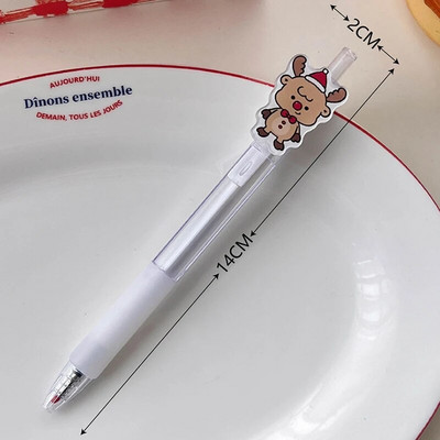 Set de stilouri cu gel șters cu astronaut de desene animate drăguț, cu reumplere de cerneală, 0,5 mm, negru, albastru, papetărie Kawaii, rechizite școlare pentru copii