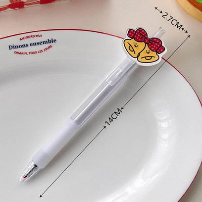 Set de stilouri cu gel șters cu astronaut de desene animate drăguț, cu reumplere de cerneală, 0,5 mm, negru, albastru, papetărie Kawaii, rechizite școlare pentru copii