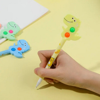 4 τμχ Cute Gel Pen Stationery Decompression Creative Pretty Cartoon Pen Dinosaur