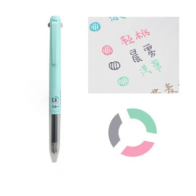 3 krāsu radoša krāsaina gēla pildspalva Jauki kancelejas piederumi Scrapbooking gēla pildspalva Jauka studentu gleznu marķēšanas pildspalva