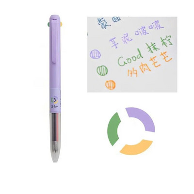 3 krāsu radoša krāsaina gēla pildspalva Jauki kancelejas piederumi Scrapbooking gēla pildspalva Jauka studentu gleznu marķēšanas pildspalva