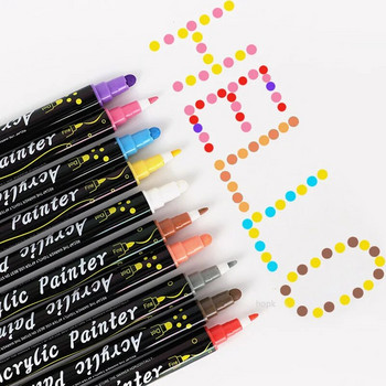 36 цвята акрилни гваш химикалки маркери с двоен връх за дърво камък скална живопис стъклокерамични повърхности Направи си сам занаяти Изработка на изкуство