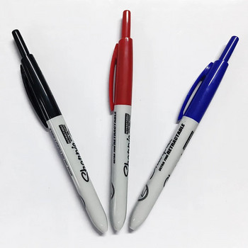1 бр. American Sharpie Retractable Push Marker Pen Изключително фин маркер без капачка Oily Pen 32701 Арт офис канцеларски материали