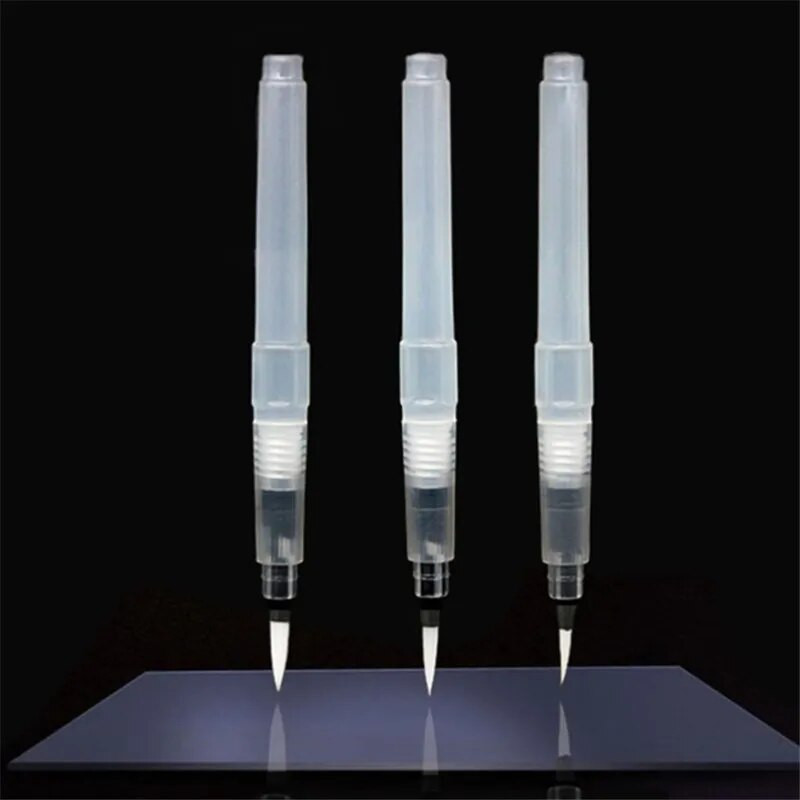 1 gab. Ūdens virzuļa rakstīšanas akvareļu otas mākslas marķieri 155 mm Tradicionālās ķīniešu japāņu kaligrāfijas zīmēšanas pildspalva iesācējam