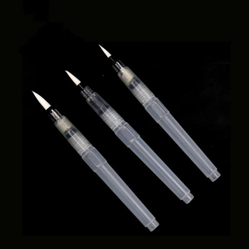1 gab. Ūdens virzuļa rakstīšanas akvareļu otas mākslas marķieri 155 mm Tradicionālās ķīniešu japāņu kaligrāfijas zīmēšanas pildspalva iesācējam