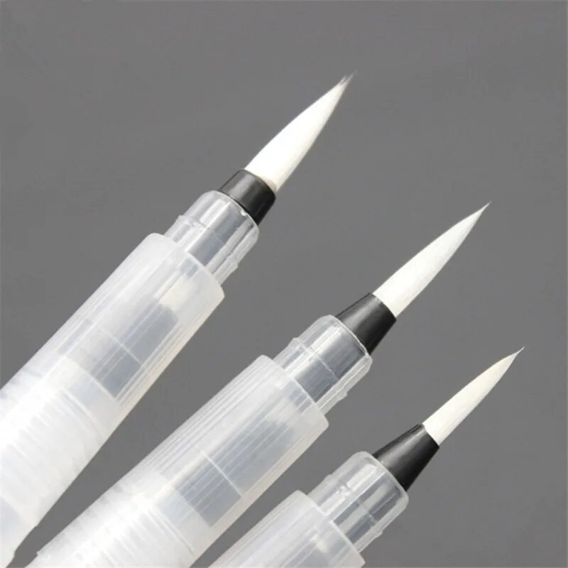 1 gab. Ūdens virzuļa rakstīšanas akvareļu otas mākslas marķieri 155 mm Tradicionālās ķīniešu japāņu kaligrāfijas zīmēšanas pildspalva iesācējam