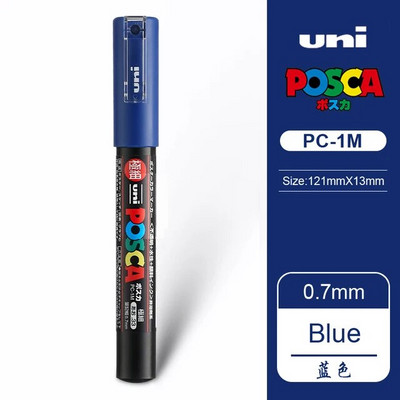 36 spalvų Uni Posca PC-1M dažų žymeklis, 0,7 mm ypač smulkus kulkos antgalis, tapyba piešinys Graffitti akrilinis žymėjimas