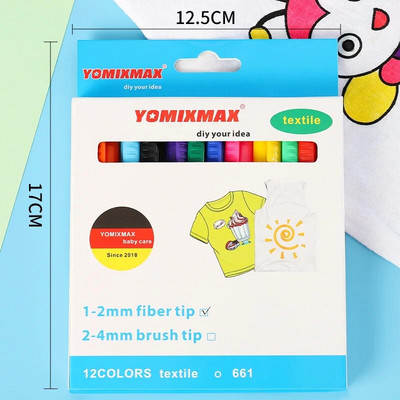 Auduma marķieri Pildspalvas Ūdensizturīga Permanent Krāsa Maģiska krāsa Marķieris Pildspalva T kreklam Apaviem Apģērbs Koks Akmens DIY Zīmējums Glezniecība