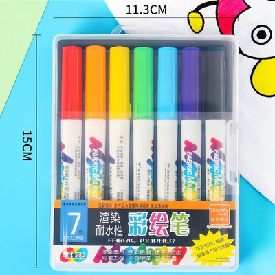 Auduma marķieri Pildspalvas Ūdensizturīga Permanent Krāsa Maģiska krāsa Marķieris Pildspalva T kreklam Apaviem Apģērbs Koks Akmens DIY Zīmējums Glezniecība