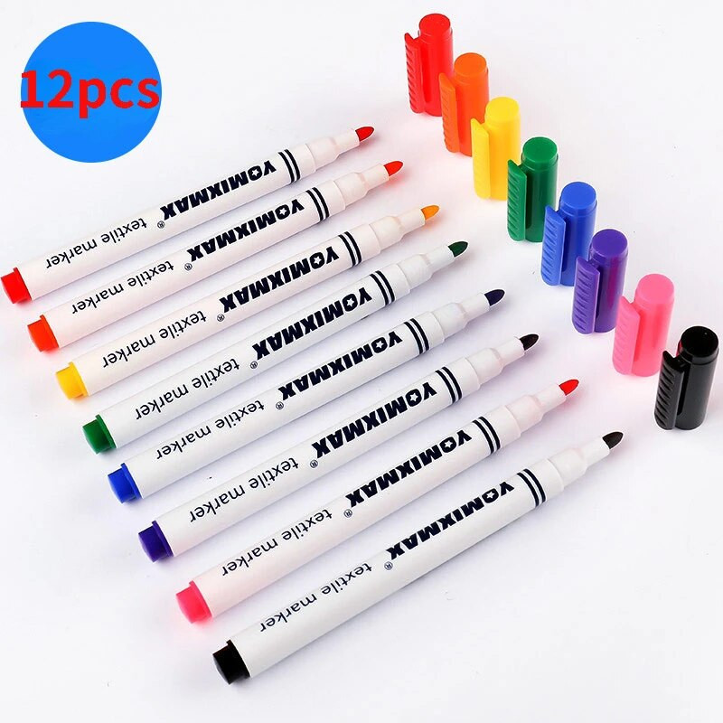 Auduma marķieri Pildspalvas Ūdensizturīga Permanent Krāsa Maģiska krāsa Marķieris Pildspalva T kreklam Apaviem Apģērbs Koks Akmens DIY Zīmējums Glezniecība