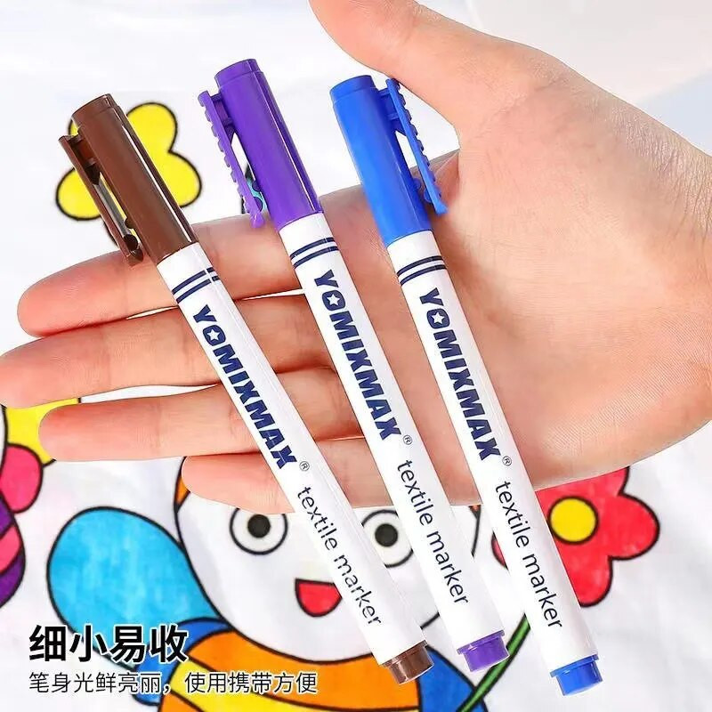 Auduma marķieri Pildspalvas Ūdensizturīga Permanent Krāsa Maģiska krāsa Marķieris Pildspalva T kreklam Apaviem Apģērbs Koks Akmens DIY Zīmējums Glezniecība