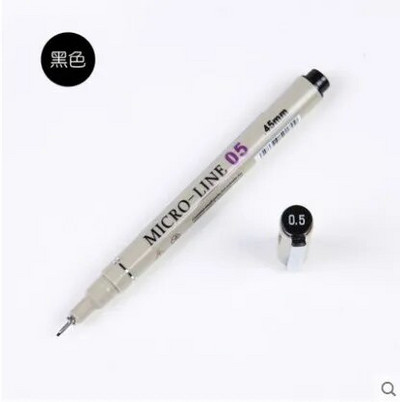 Στυλό 12 Χρώματα Σκίτσο Micron 0,5 mm Ανώτερο στυλό σχεδίασης με βελόνα Λεπτή επένδυση Pigma Drawing Manga Anime Marker fine color