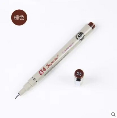 Στυλό 12 Χρώματα Σκίτσο Micron 0,5 mm Ανώτερο στυλό σχεδίασης με βελόνα Λεπτή επένδυση Pigma Drawing Manga Anime Marker fine color