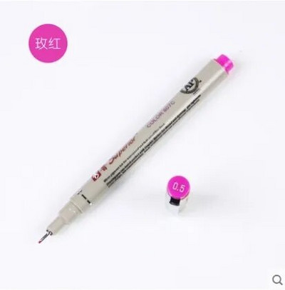 Στυλό 12 Χρώματα Σκίτσο Micron 0,5 mm Ανώτερο στυλό σχεδίασης με βελόνα Λεπτή επένδυση Pigma Drawing Manga Anime Marker fine color