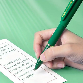1 τμχ/3 τεμ Green Ink Gel Pen, 1,0mm, για γραφή, Ανταλλακτικό μεγάλης χωρητικότητας, Αναλώσιμα γραφείου Επιστροφή στο Sochool Stationery