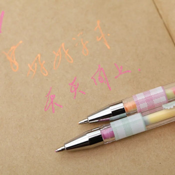 Творчески корейски канцеларски материали Красиви цветни гел химикалки с дъга Модни офис ученически пособия Химикалки за писане Писалка за рисуване