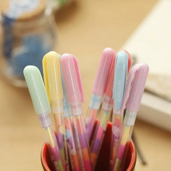 Creative Korea Stationery Όμορφα πολύχρωμα στυλό τζελ Rainbow Fashion Σχολικά είδη Στυλό γραφής Στυλό ζωγραφικής