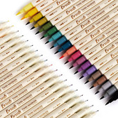 3 tk topeltmarkerpliiatsid Maalimispintsel Retrovärviline joonistus Peen lainer veepõhise tindiga segatav akvarellkunsti koolitarbed