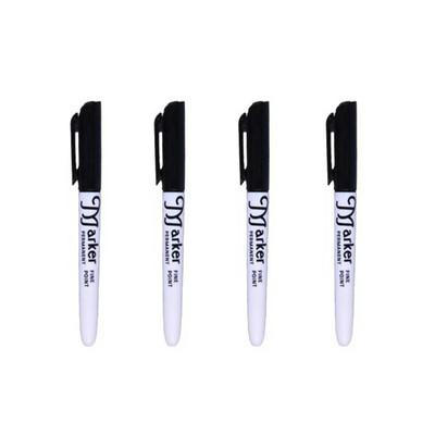 4 tk/komplekt püsimarker Kustumatu veekindel õline pliiats Veekindlad markerid pliiats Kontori kirjatarbed