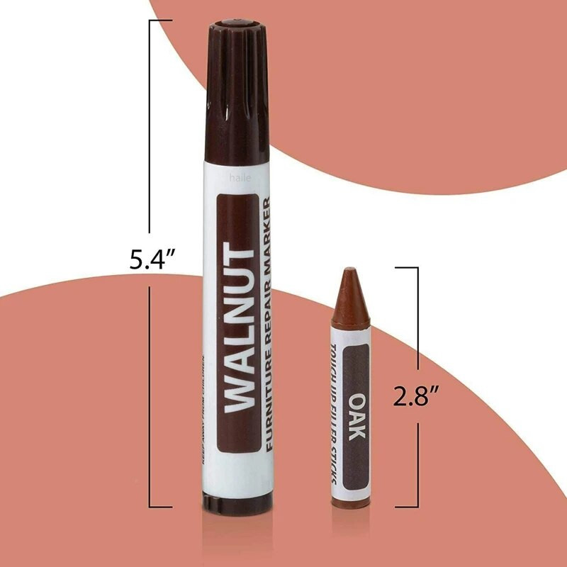 Baldų taisymo rašiklis Remonto žymekliai ir užpildų lazdelės Mediena pažeisti įbrėžimai Atkūrimo rinkinys Patch Paint Composite Repair Markers Pen