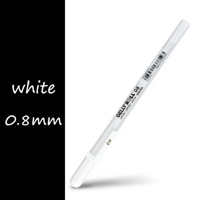 0,5/0,8/1,0 mm Sakura Gelly Roll Geelpliiats Kuldne Hõbedane High Light Marke Pen Art Maalimispliiats Kirjutamisjoon Pliiatsid Koolitarbed