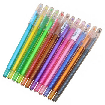 1 τεμ Student Color στυλό gel 0,5mm λευκό στυλό gel Κρυστάλλινο στυλό 12 χρωμάτων Student painting office στυλό ακουαρέλα Μελάνι με βάση το νερό
