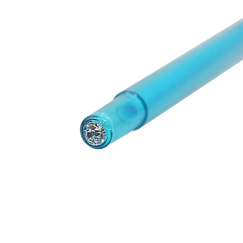 1 gab Student Color gēla pildspalva 0,5mm balta gēla pildspalva Kristāla pildspalva 12 krāsas Studentu biroja gleznu akvareļu pildspalva Uz ūdens bāzes