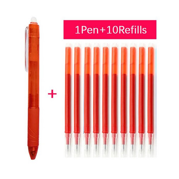 6PCS Комплект изтриваеми гел химикалки с голям капацитет с пълнител Миеща се дръжка 0,5 mm Химикалка с магическо мастило Инструмент за писане в училищен офис