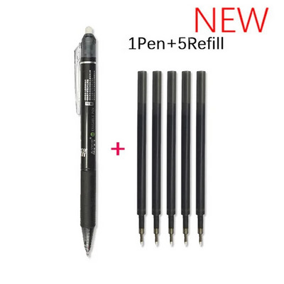 6GAB lielas ietilpības dzēšams gēla pildspalvu komplekts ar uzpildes stieņa mazgājamo rokturi 0,5 mm burvju tintes lodīšu pildspalva skolas biroja rakstīšanas rīks