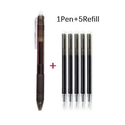 6GAB lielas ietilpības dzēšams gēla pildspalvu komplekts ar uzpildes stieņa mazgājamo rokturi 0,5 mm burvju tintes lodīšu pildspalva skolas biroja rakstīšanas rīks