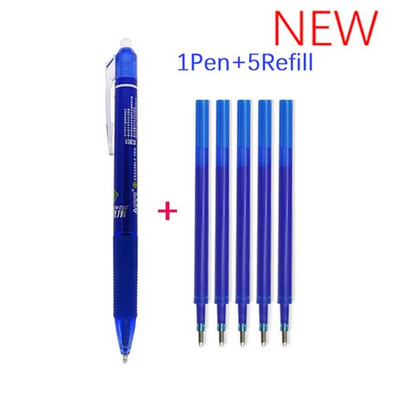 6GAB lielas ietilpības dzēšams gēla pildspalvu komplekts ar uzpildes stieņa mazgājamo rokturi 0,5 mm burvju tintes lodīšu pildspalva skolas biroja rakstīšanas rīks