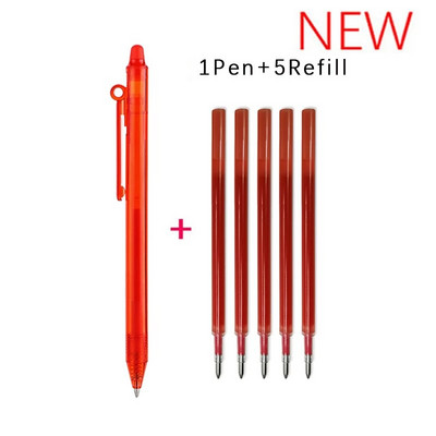 6GAB lielas ietilpības dzēšams gēla pildspalvu komplekts ar uzpildes stieņa mazgājamo rokturi 0,5 mm burvju tintes lodīšu pildspalva skolas biroja rakstīšanas rīks