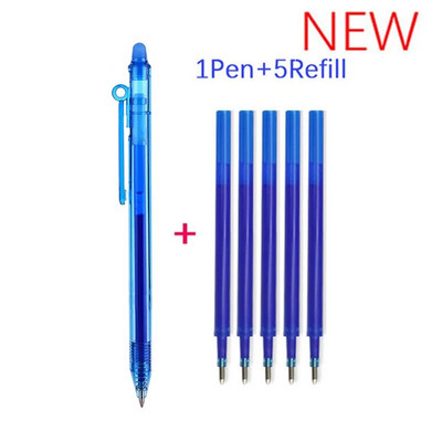 6GAB lielas ietilpības dzēšams gēla pildspalvu komplekts ar uzpildes stieņa mazgājamo rokturi 0,5 mm burvju tintes lodīšu pildspalva skolas biroja rakstīšanas rīks