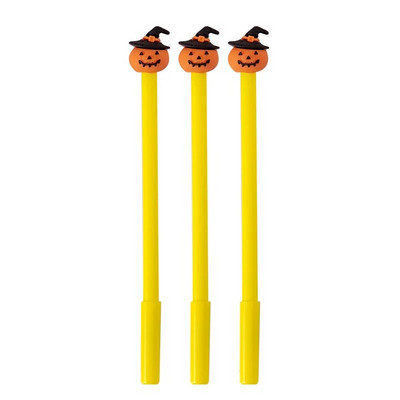 3 τεμ/Σετ Creative Pumpkin Lights Bat Ghost Halloween Gel Στυλό 0,5mm μελάνι Χριστουγεννιάτικο Δώρο Παιδί Μαθητής Σχολικό Γραφείο Γραφείου